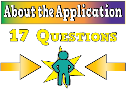 About this application: 17 questions